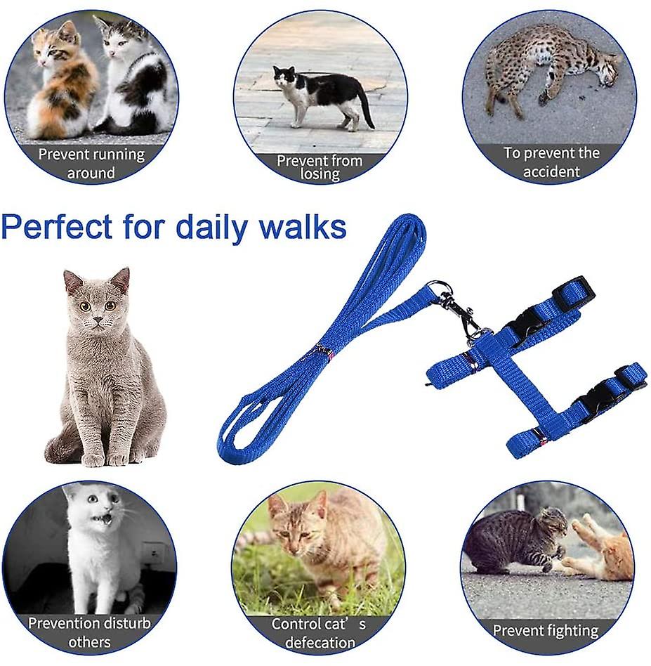 Foto 5 pulgar | Arnés Para Gatos Kitte Huoguo Ajustable De Nailon Con Correa De 120 Cm - Venta Internacional.
