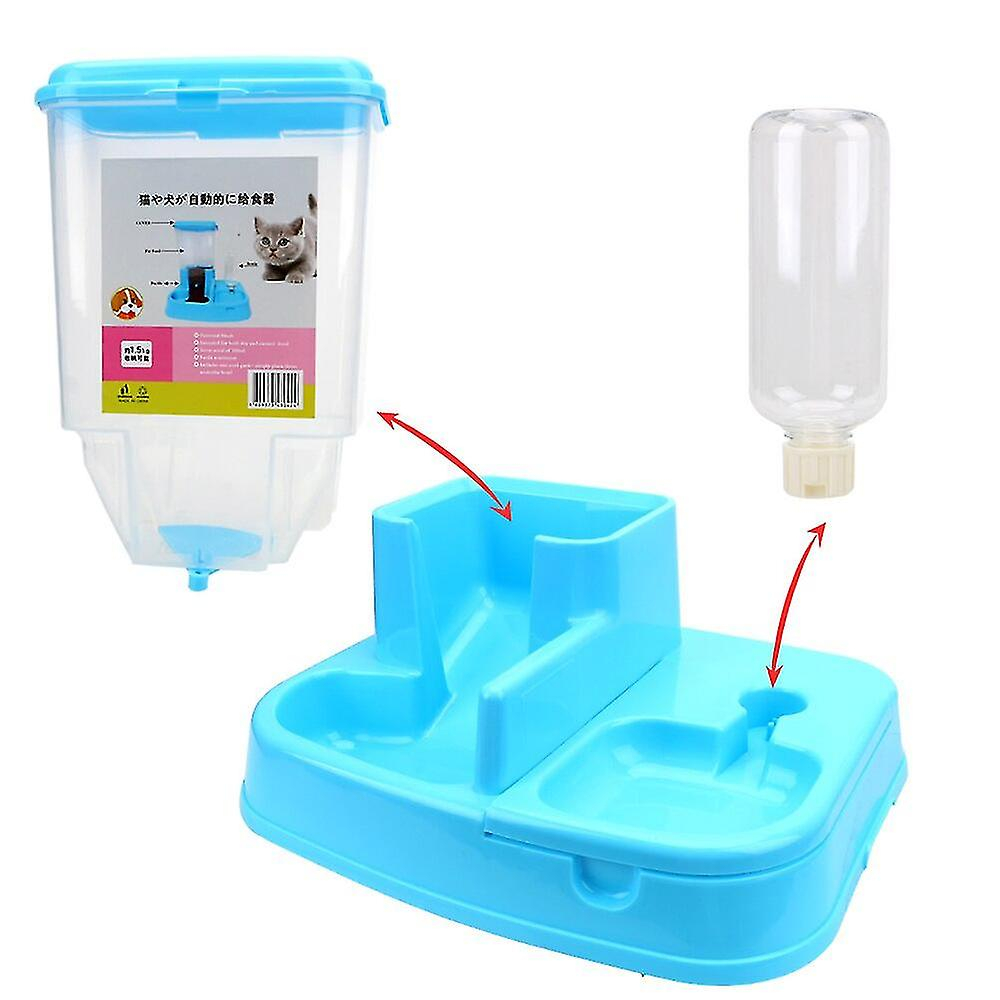 Foto 3 pulgar | Set De Bebederos Con Dispensador De Capacidad Para Alimentación Automática Para Mascotas - Venta Internacional.