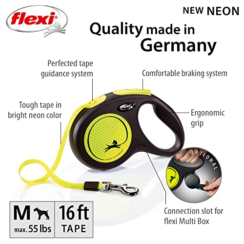 Foto 8 pulgar | Correa De Cinta Flexi New Classic Neon Reflect M De 5 M Para Perros De Tamaño Mediano - Venta Internacional.