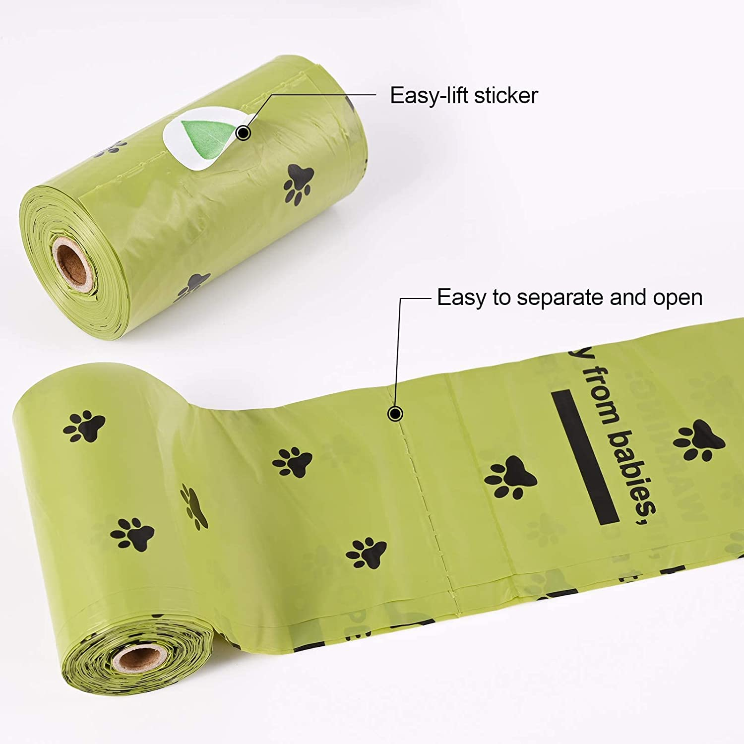 Foto 5 | Bolsas Para Excrementos De Perro Jieyou, 20 Rollos, Paquete De 300, Biodegradables - Venta Internacional.