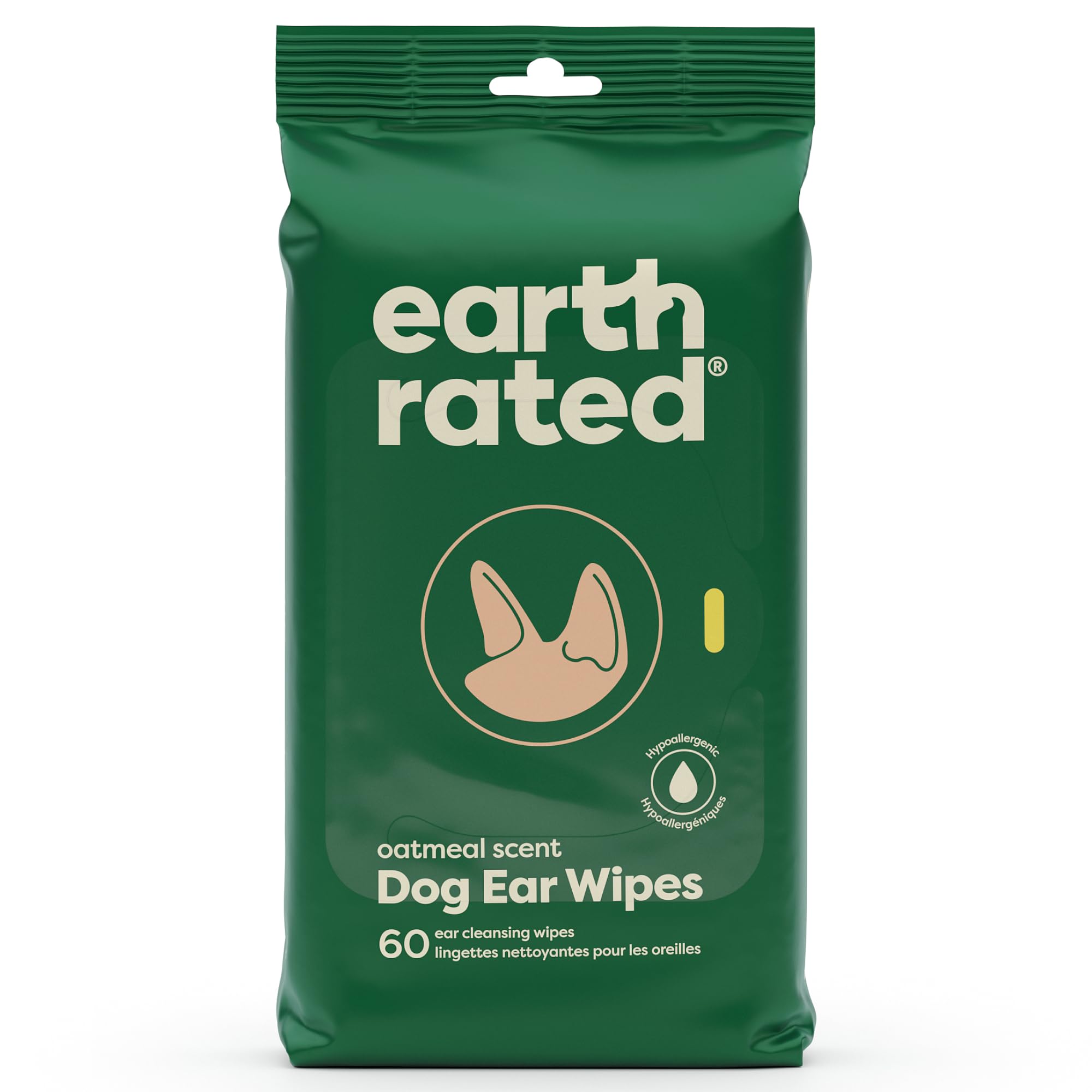Foto 2 pulgar | Toallitas Para Orejas De Perro Con Clasificación Terrestre, Hipoalergénicas, 60 Unidades - Venta Internacional.