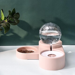 Foto 2 | Dispensador De Comida Huoguo Automático Para Perros Y Gatos Rosa - Venta Internacional.