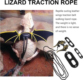 Foto 4 | Juego De Correas Ajustables Para Lagartos Y Dragones Barbudos - Venta Internacional.