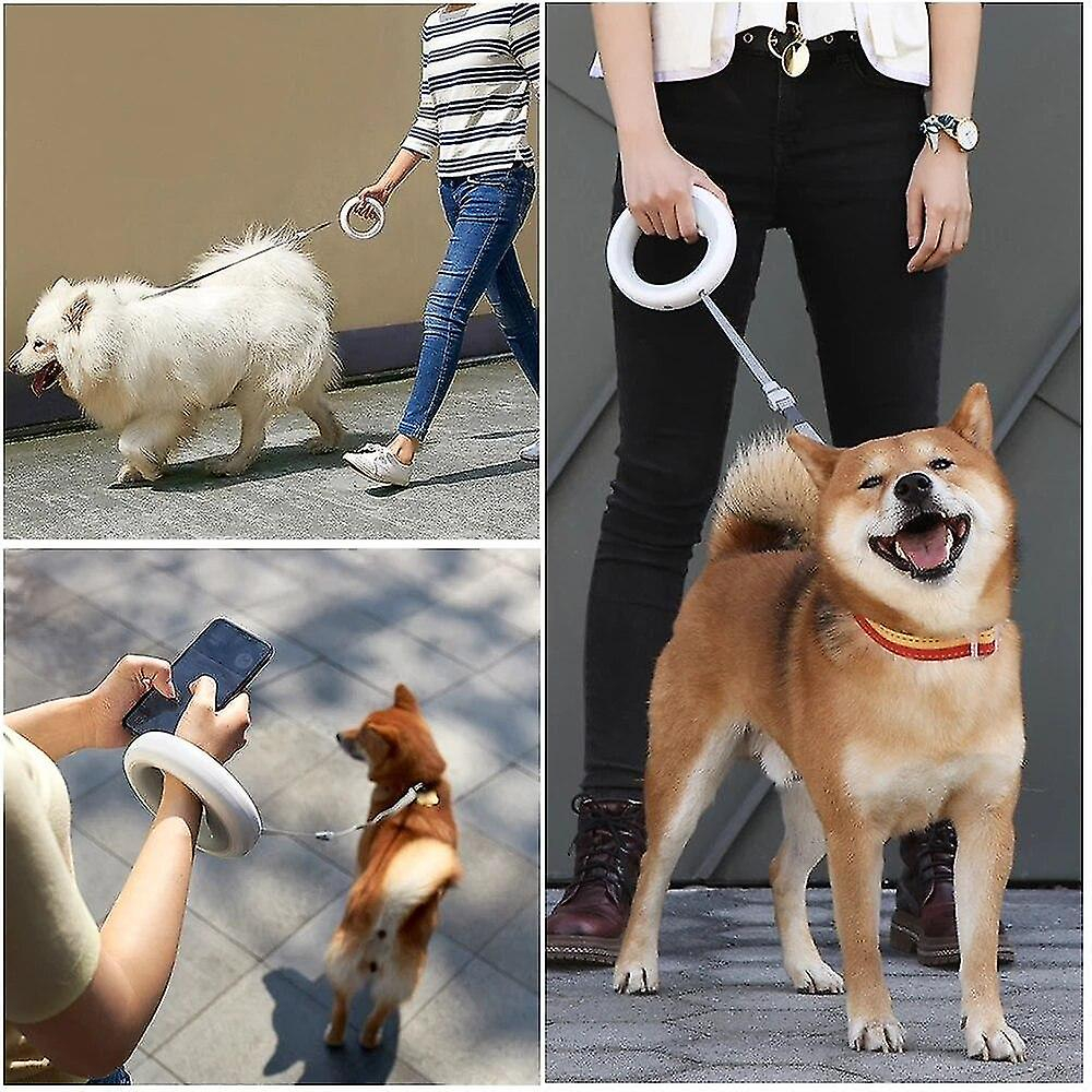 Foto 5 | Correa De Perro Retráctil Luminosa Con Dispositivo De Rastreo Gps Para 3 Perros - Venta Internacional.