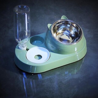 Foto 3 | Dispensador De Comida Huoguo Dispensador Automático De Agua Con Cuenco Para Gatos - Venta Internacional.