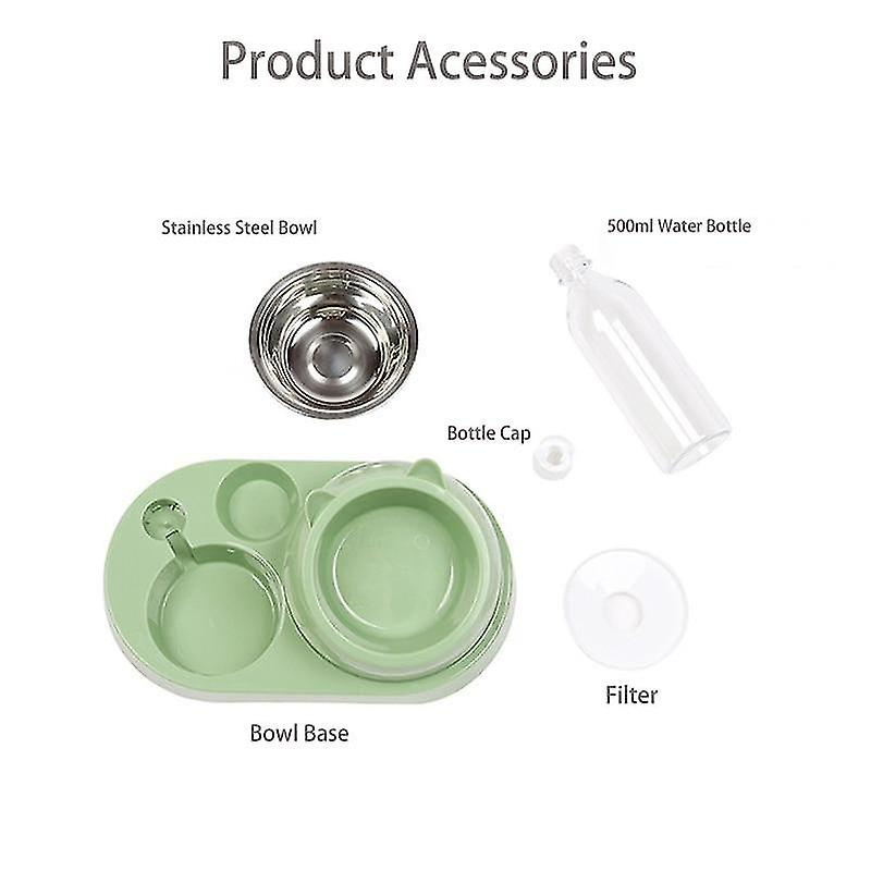 Foto 6 pulgar | Dispensador De Comida Huoguo Dispensador Automático De Agua Con Cuenco Para Gatos - Venta Internacional.