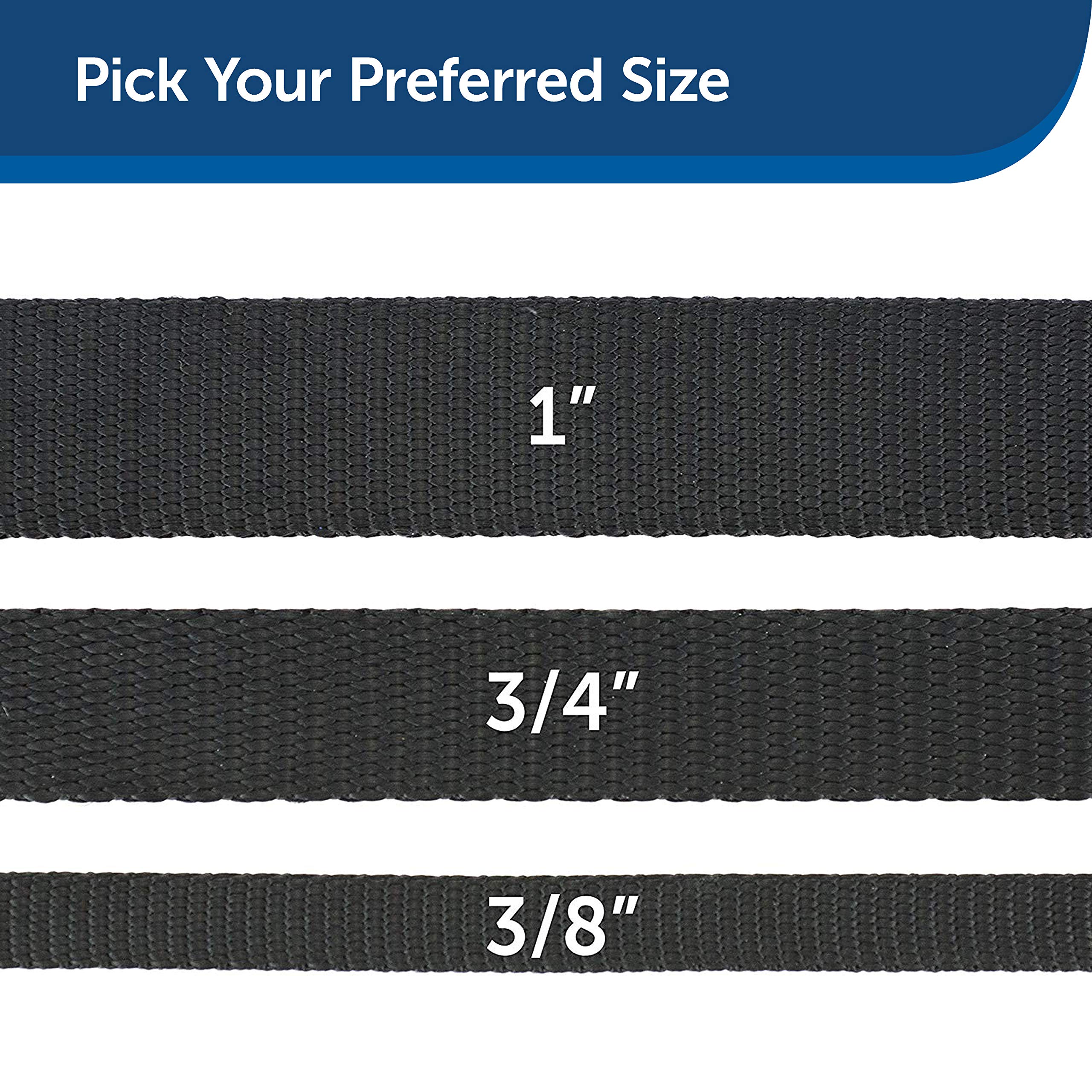 Foto 6 pulgar | Correa Petsafe De Nailon Para Perros, 1 Pulgada X 1,2 M, Resistente Y Duradera, Negra - Venta Internacional.