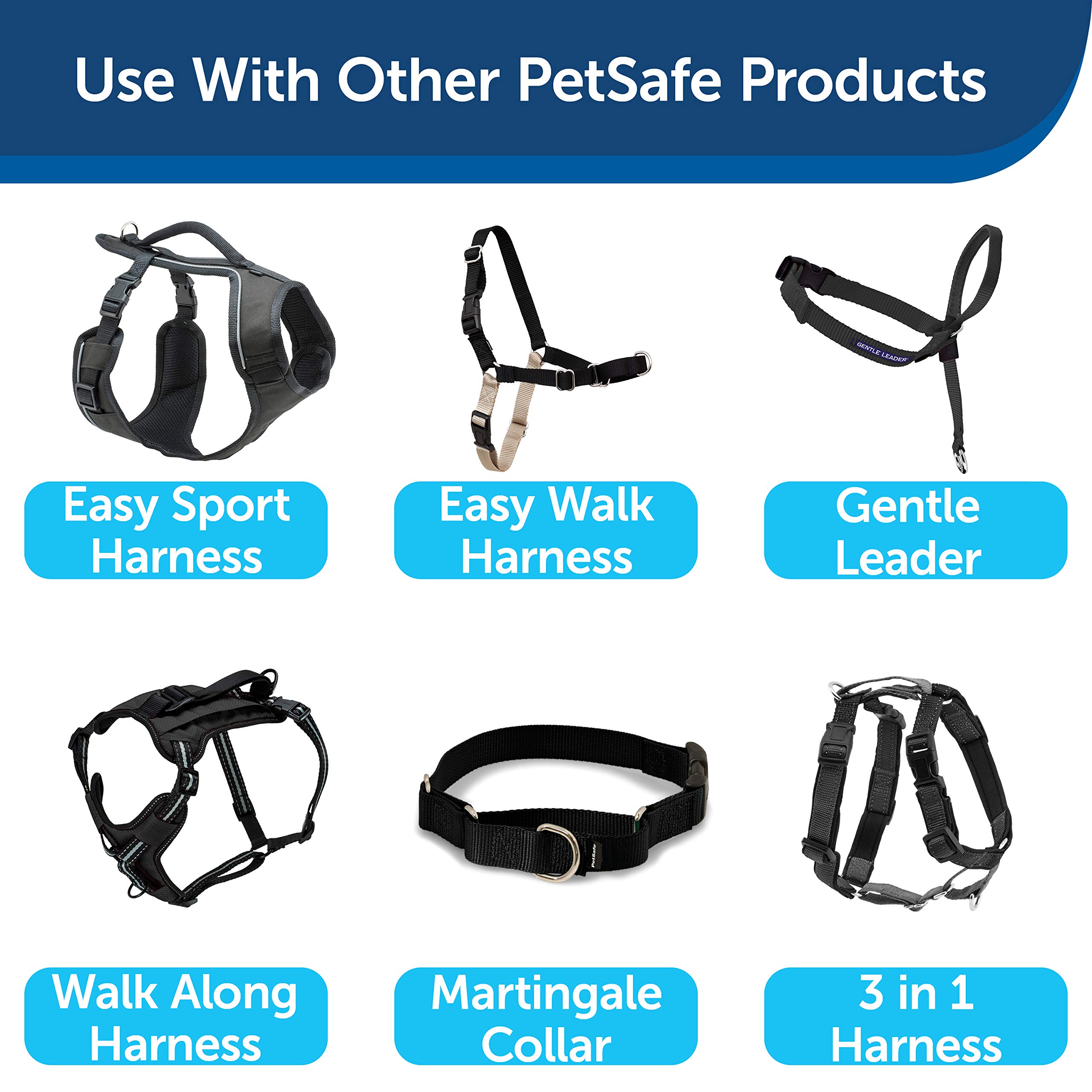 Foto 7 pulgar | Correa Petsafe De Nailon Para Perros, 1 Pulgada X 1,2 M, Resistente Y Duradera, Negra - Venta Internacional.