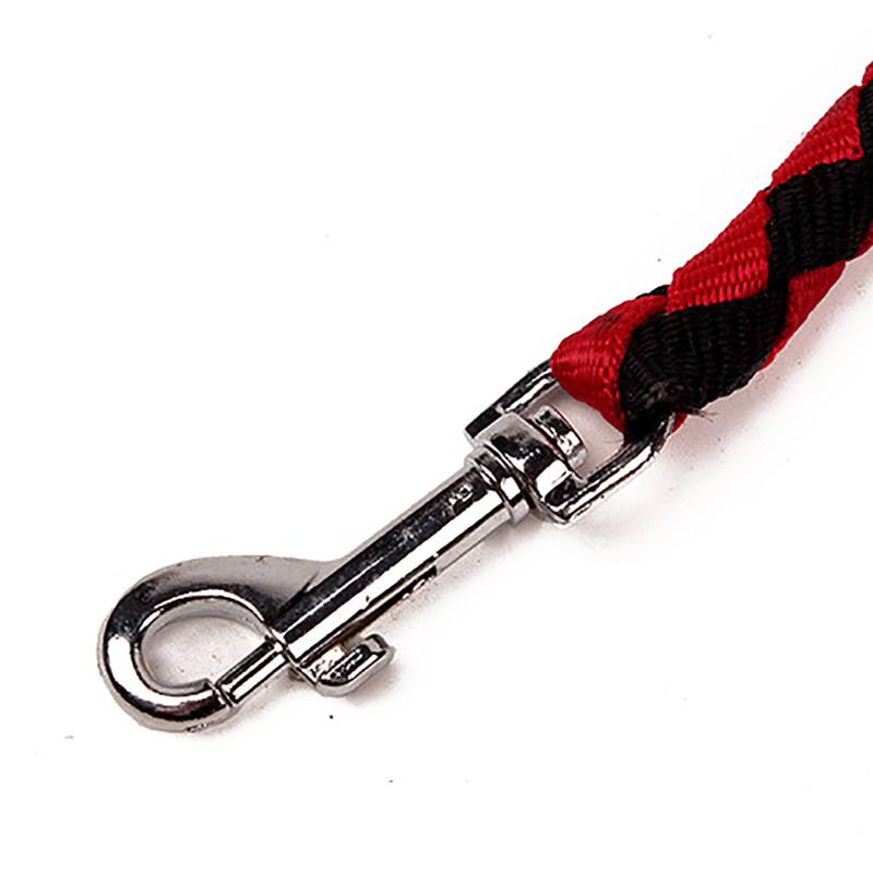 Foto 4 pulgar | Correa Doble Para Perros Sanlin Beans, 2 Vías, Nailon Trenzado, Rojo Y Negro - Venta Internacional.