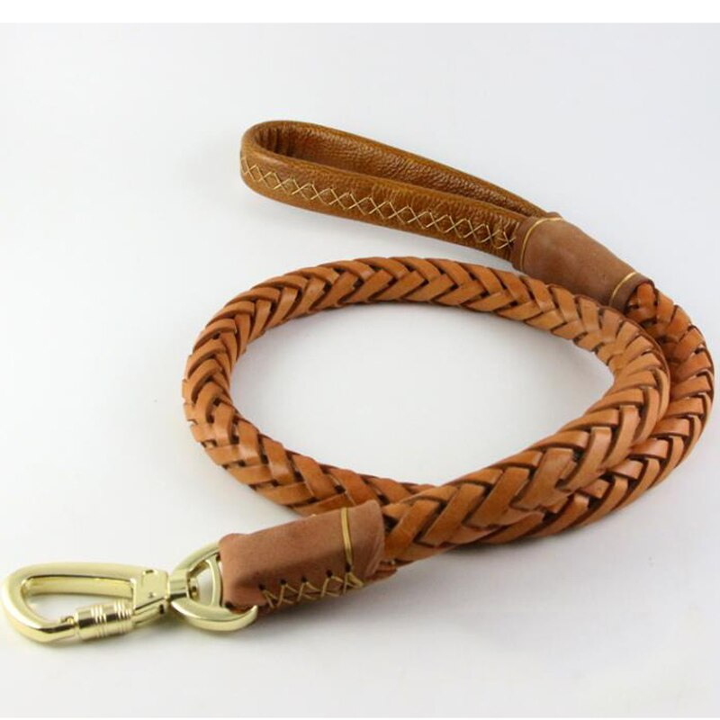 Foto 4 pulgar | Correa De Piel Auténtica Para Perro Hecha A Mano, Gruesa, Extra Ancha, 110 Cm - Venta Internacional.