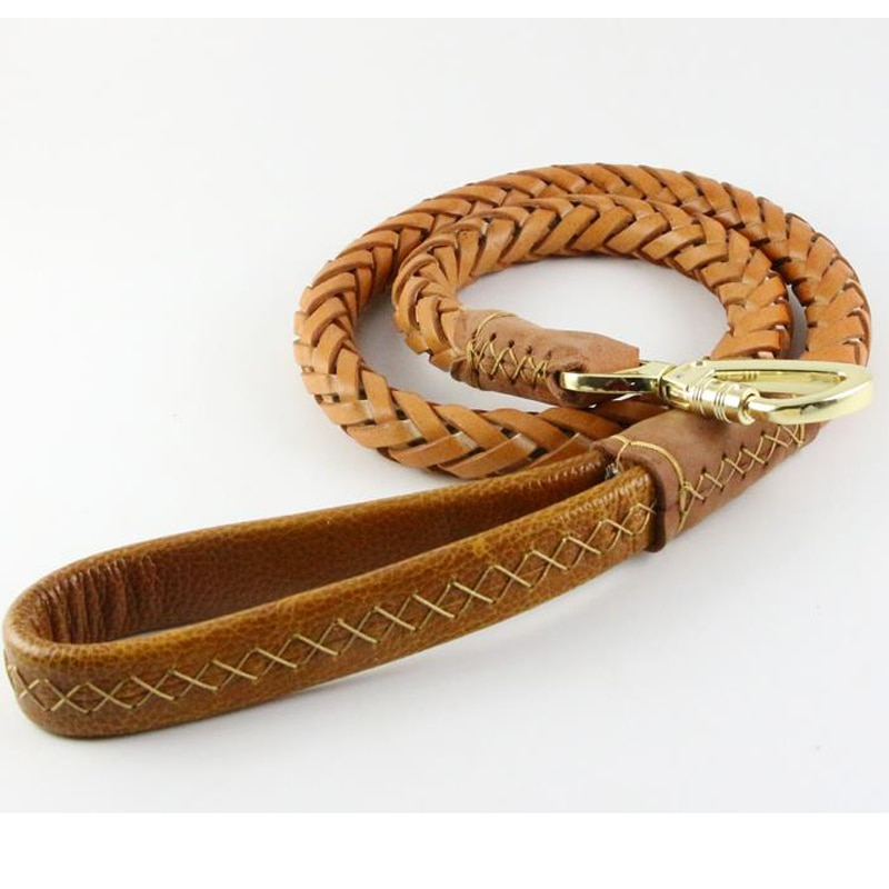 Foto 5 pulgar | Correa De Piel Auténtica Para Perro Hecha A Mano, Gruesa, Extra Ancha, 110 Cm - Venta Internacional.