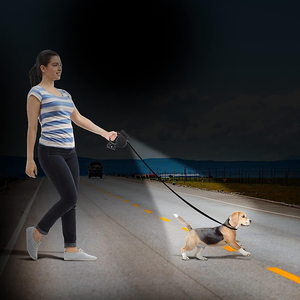 Foto 4 pulgar | Correa Retráctil Para Perros Huoguo De 4,5 M/15 Pies, Resistente, Con Tapa Led - Venta Internacional.