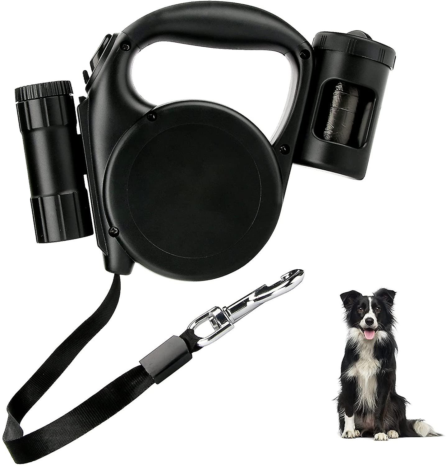Foto 6 pulgar | Correa Retráctil Para Perros Huoguo De 4,5 M/15 Pies, Resistente, Con Tapa Led - Venta Internacional.