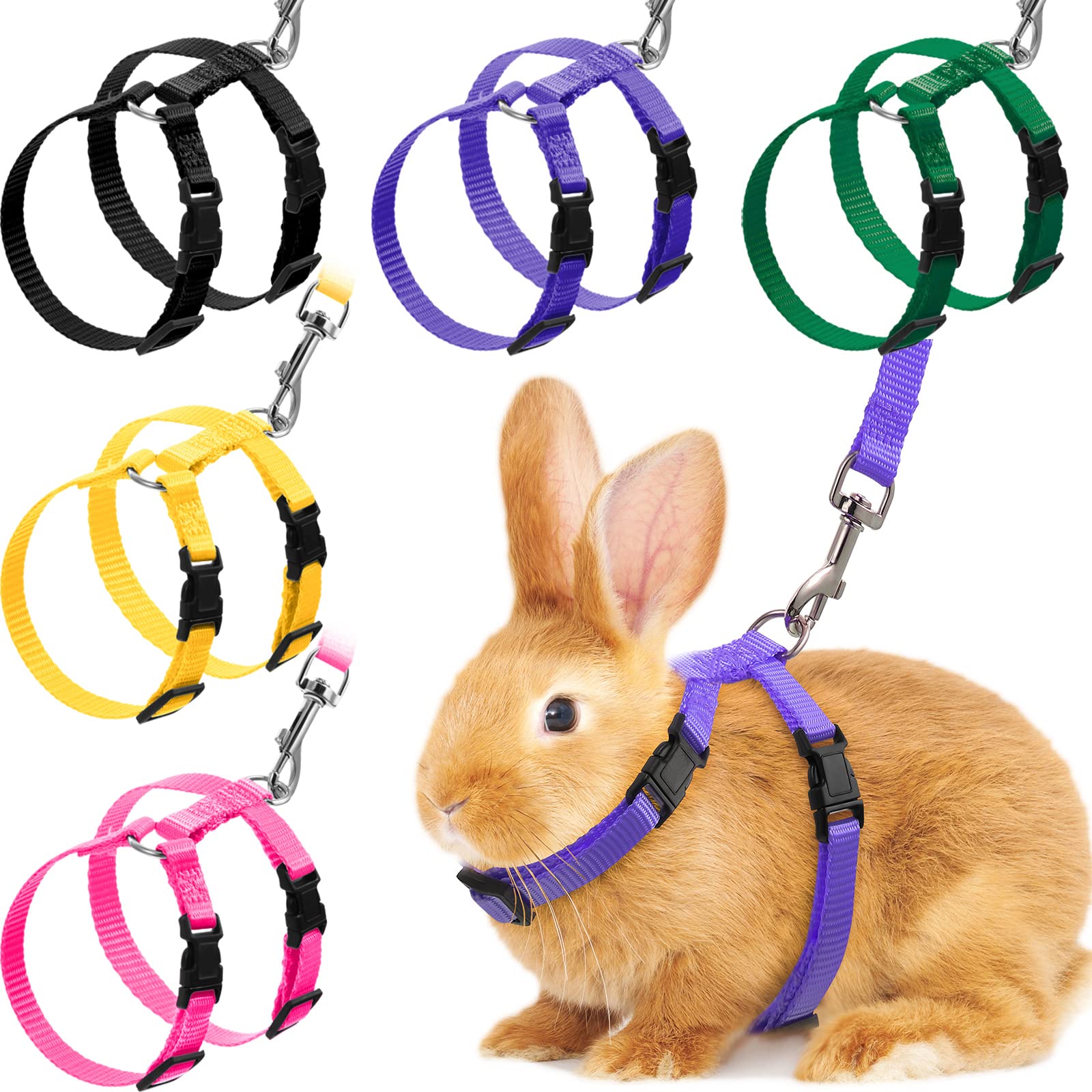 Foto 2 pulgar | Juego De Arneses Para Mascotas Para Conejos, Gatitos, Cachorros Y Hurones (5 Unidades) - Venta Internacional.