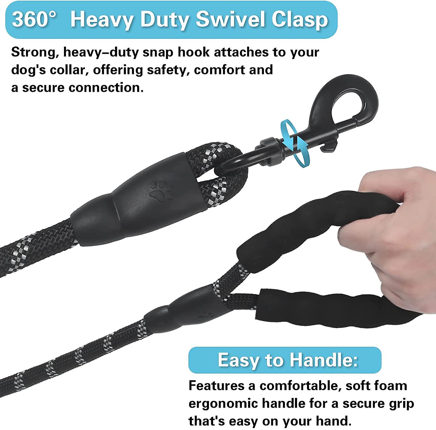 Foto 4 pulgar | Dog Leads Huoguo Strong, 1,5 M, Paquete De 2 Unidades Para Perros Medianos Y Grandes - Venta Internacional.