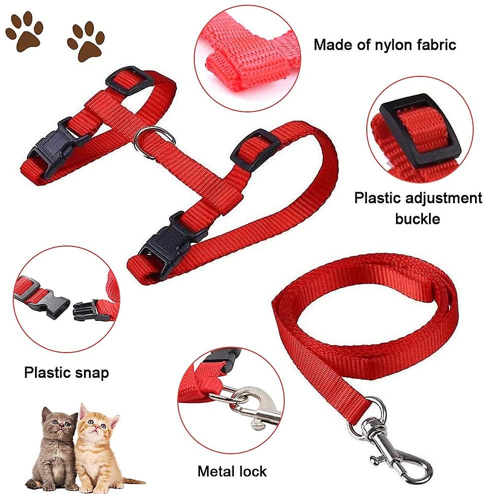 Foto 3 pulgar | Arnés Para Gatos Kitte Huoguo Ajustable De Nailon Con Correa De 120 Cm - Venta Internacional.