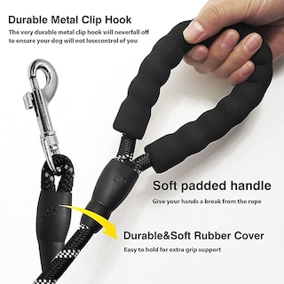 Foto 3 | Cuerda De Correa Para Perros Huoguo, Resistente, 150 Cm, Con Asa Acolchada Suave - Venta Internacional.