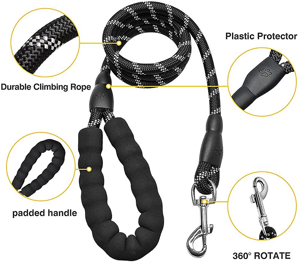 Foto 5 pulgar | Cuerda De Correa Para Perros Huoguo, Resistente, 150 Cm, Con Asa Acolchada Suave - Venta Internacional.