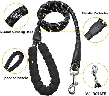 Foto 4 | Cuerda De Correa Para Perros Huoguo, Resistente, 150 Cm, Con Asa Acolchada Suave - Venta Internacional.