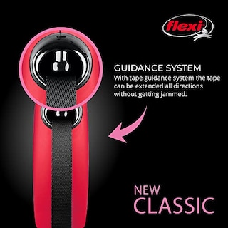 Foto 4 | Correa Retráctil Flexi New Classic Tape Roja Para Perros De Hasta - Venta Internacional.