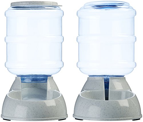 Set De Comedero Y Dispensador De Agua Amazon Basics Para Perros Y Gatos - Venta Internacional.