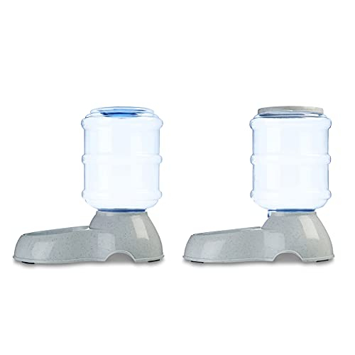Foto 5 pulgar | Set De Comedero Y Dispensador De Agua Amazon Basics Para Perros Y Gatos - Venta Internacional.