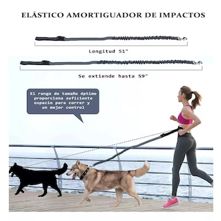 Foto 3 | Riñonera Correa para Perro Manos Libres Eo Safe Imports ESIi-16184 Negra