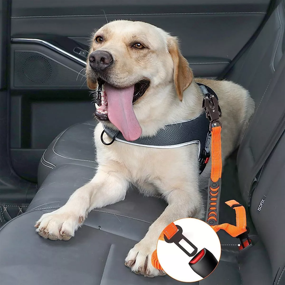 Foto 3 | Correa Cinturón De Seguridad Para Perro Grande Reflectante Eo Safe Imports Esi-17258 Naranja