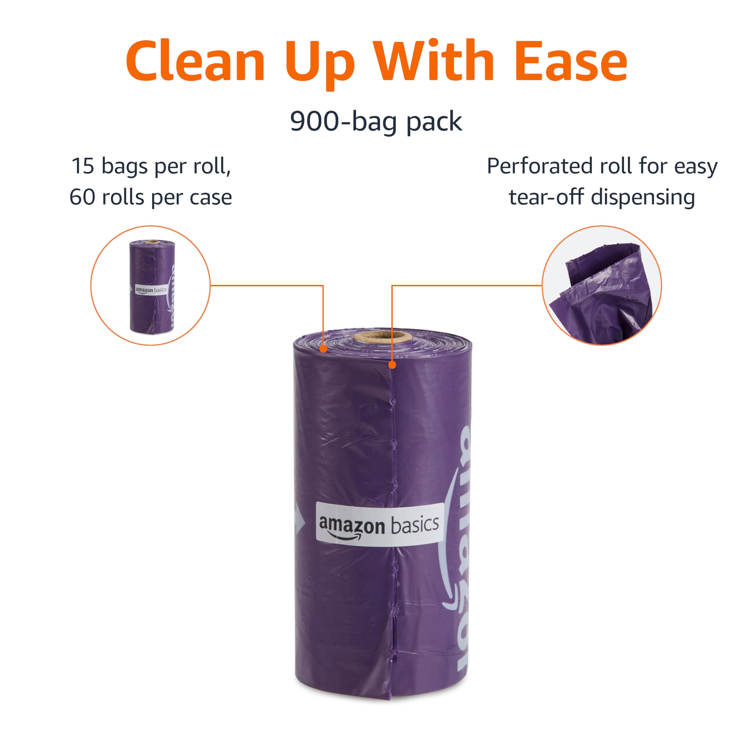 Foto 3 pulgar | Bolsas de Basura Amazon Basics con Aroma a Lavanda 900 Unidades - Venta Internacional