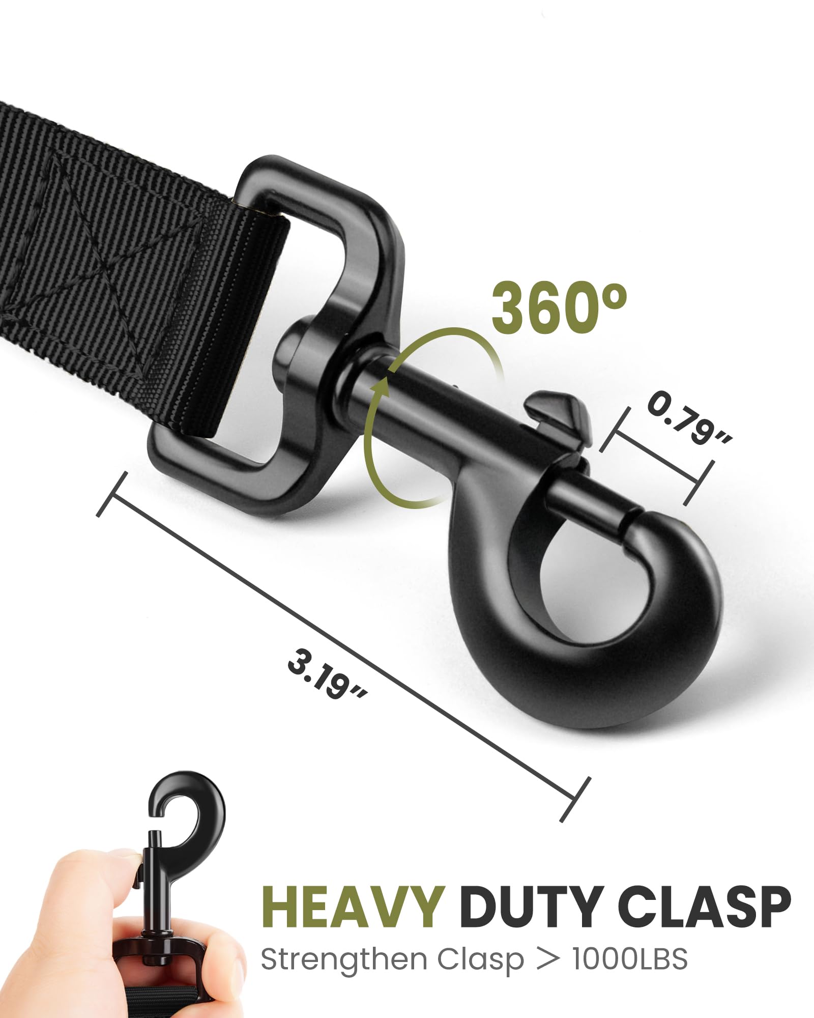 Foto 4 | Correa Elástica Para Perros Outdoormaster, De Alta Resistencia, Absorción De Impactos - Venta Internacional.