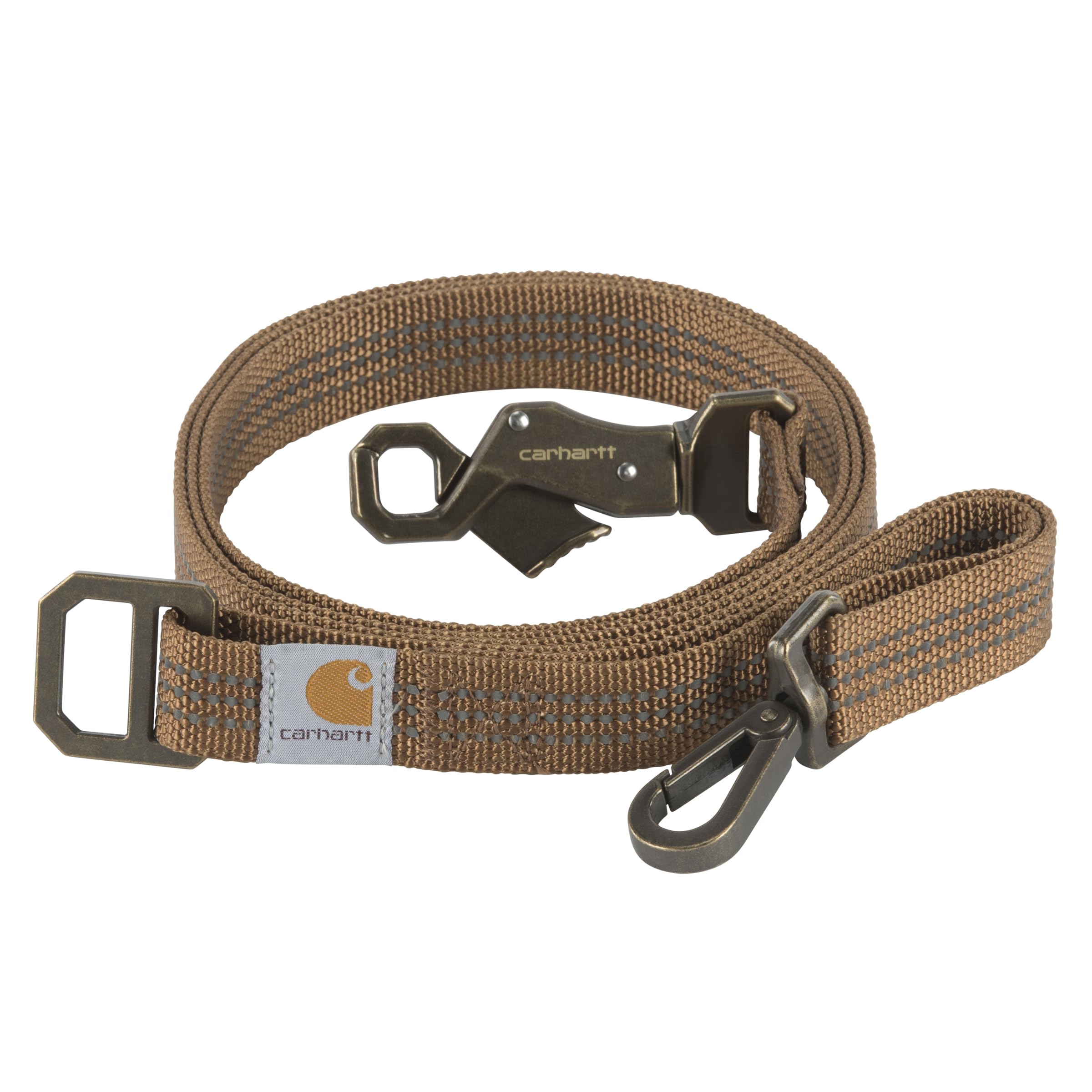 Correa Para Perro Carhartt Marrón/latón Cepillado, Grande - Venta Internacional.