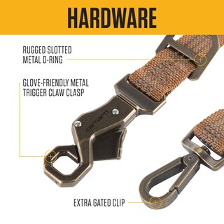 Foto 3 | Correa Para Perro Carhartt Marrón/latón Cepillado, Grande - Venta Internacional.