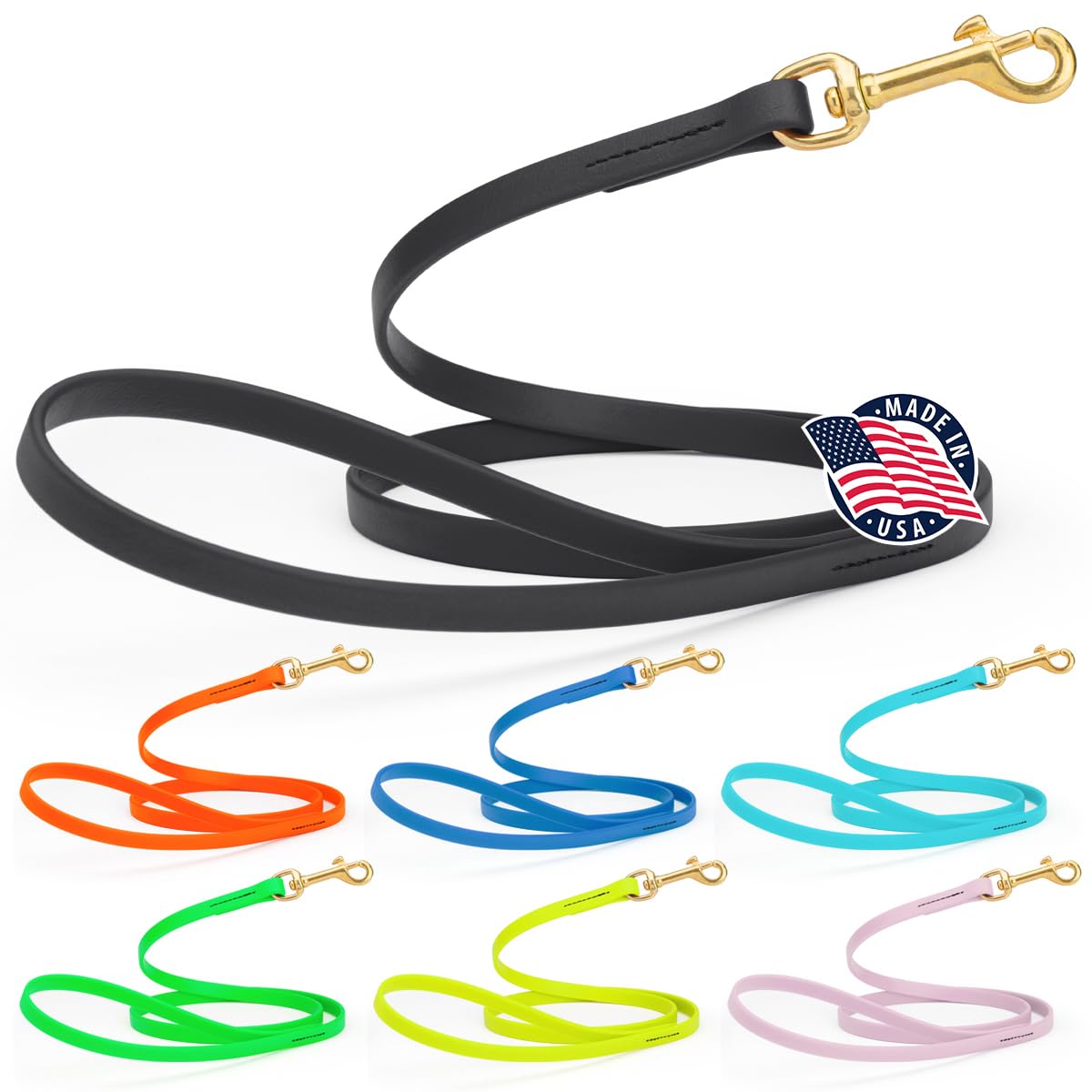 Foto 1 | Correa De Trabajo Dog Lead Viper Biothane De 1,8 M Para Perros, Color Negro - Venta Internacional.