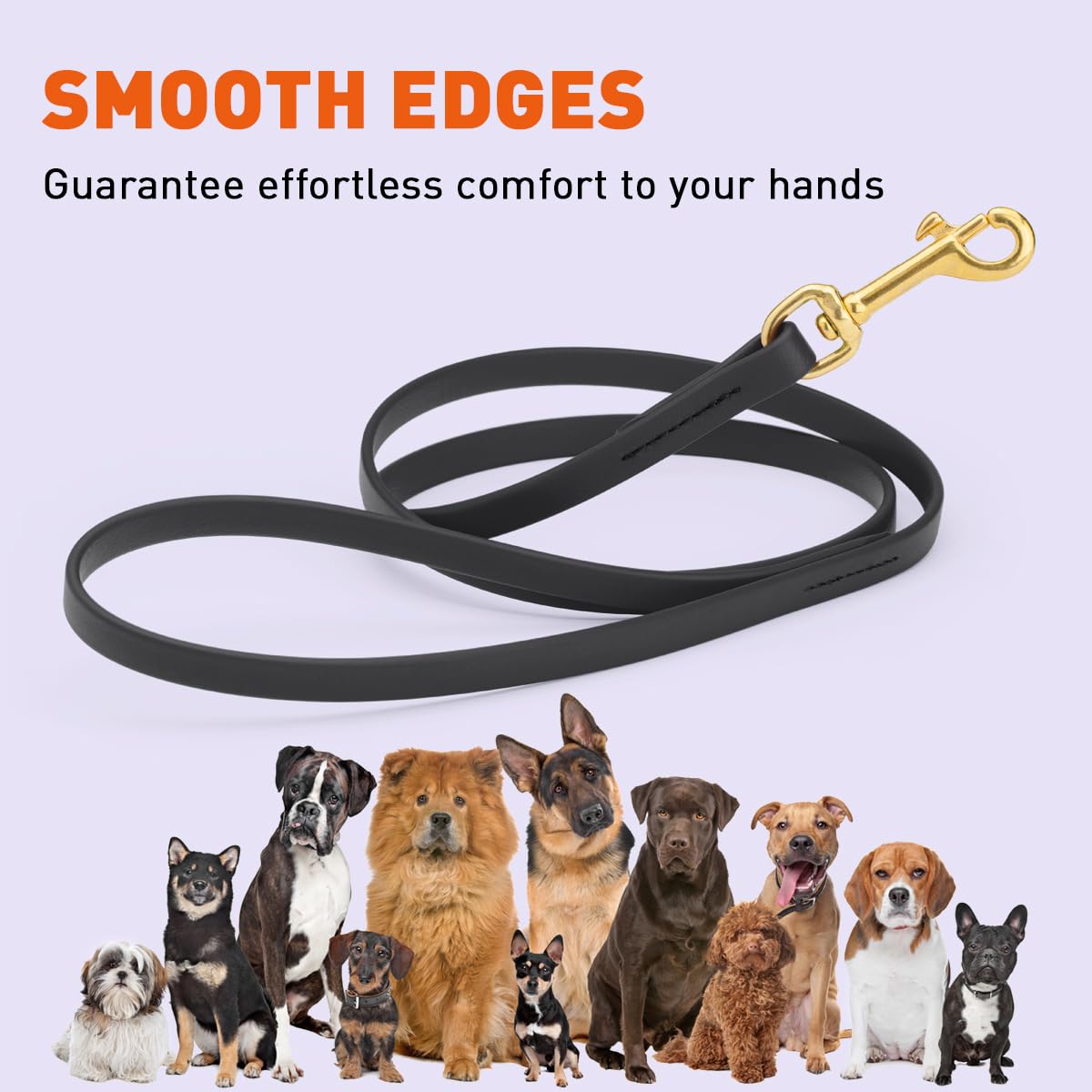 Foto 7 | Correa De Trabajo Dog Lead Viper Biothane De 1,8 M Para Perros, Color Negro - Venta Internacional.