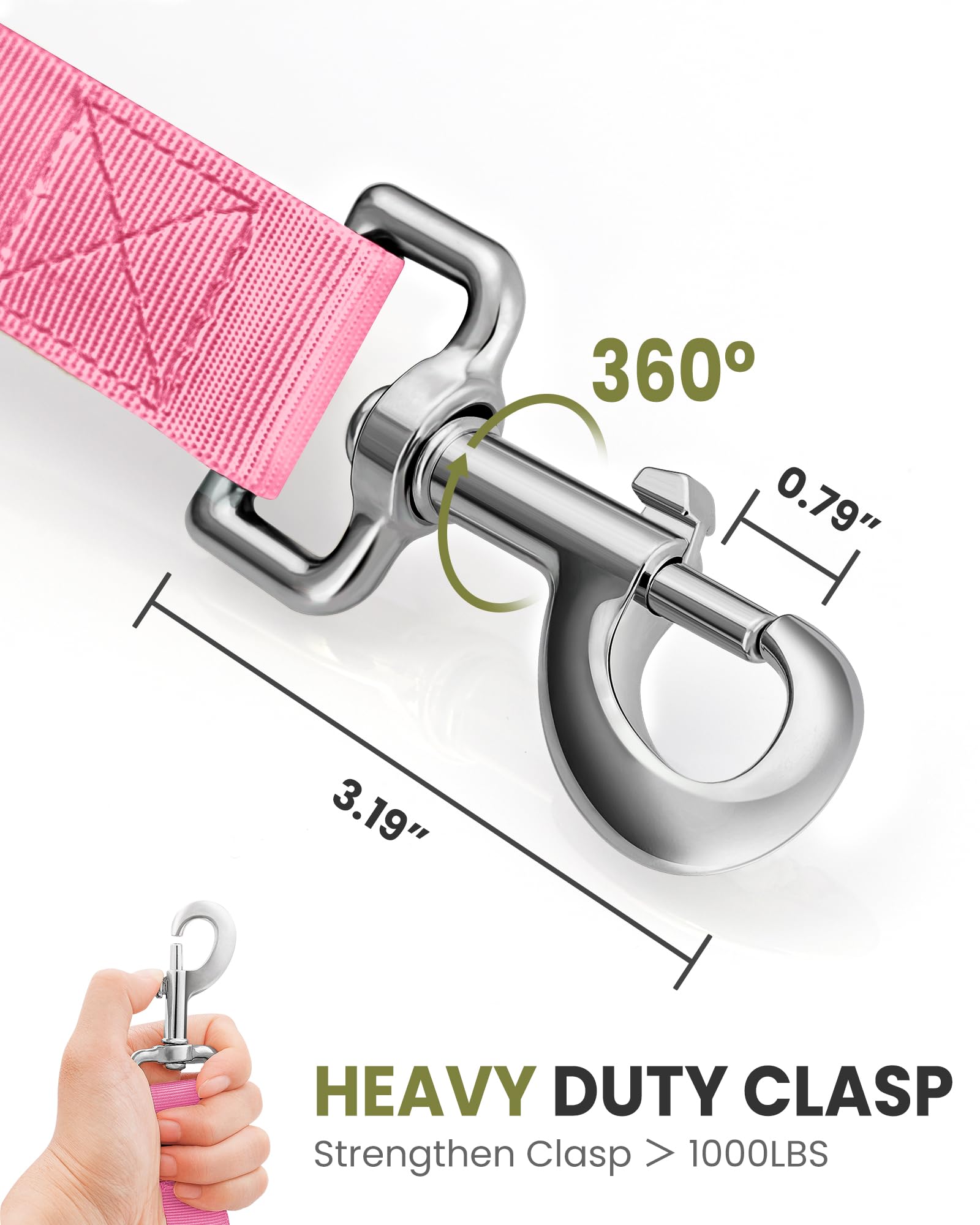 Foto 5 pulgar | Correa Elástica Para Perros Outdoormaster, De Alta Resistencia, Absorción De Impactos - Venta Internacional.