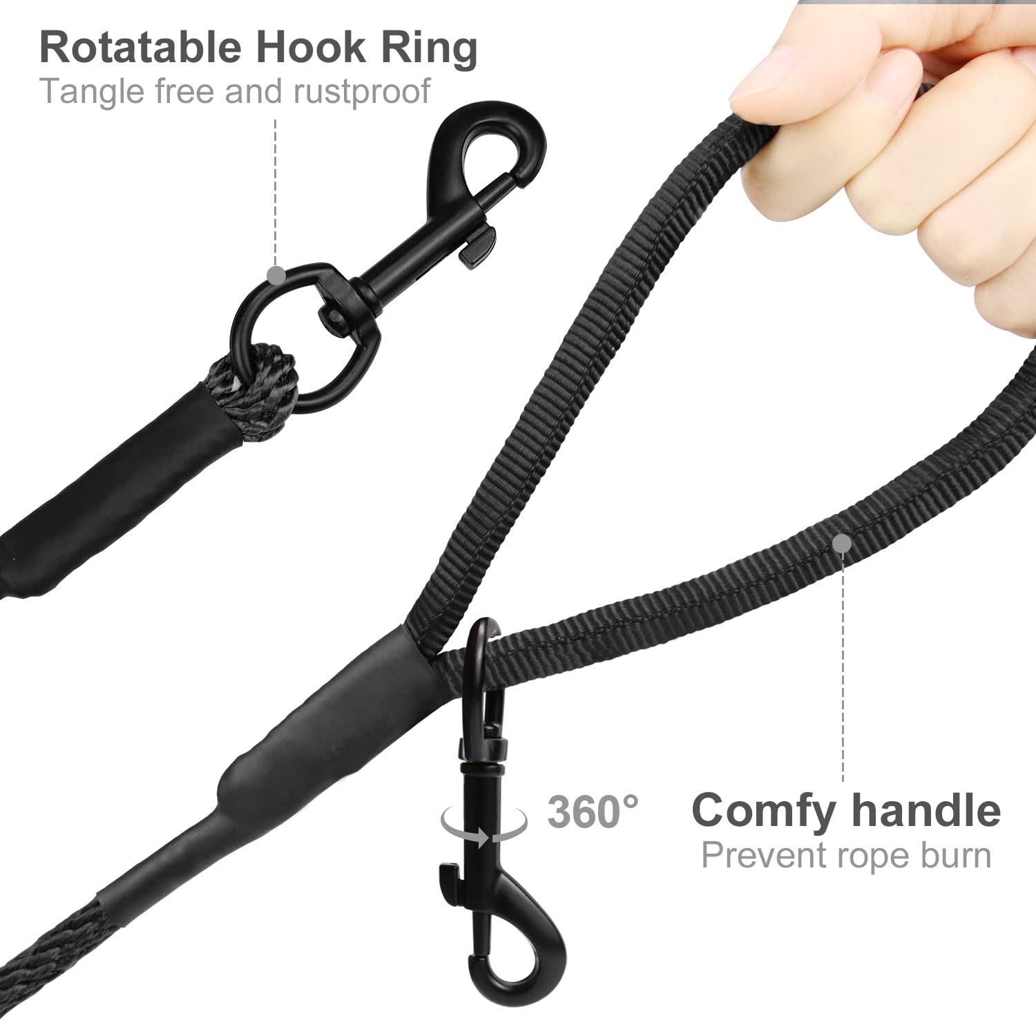 Foto 4 pulgar | Correa De Adiestramiento Para Perros Joytale, Larga, 9 M, De Nailon Con Asa Acolchada - Venta Internacional.
