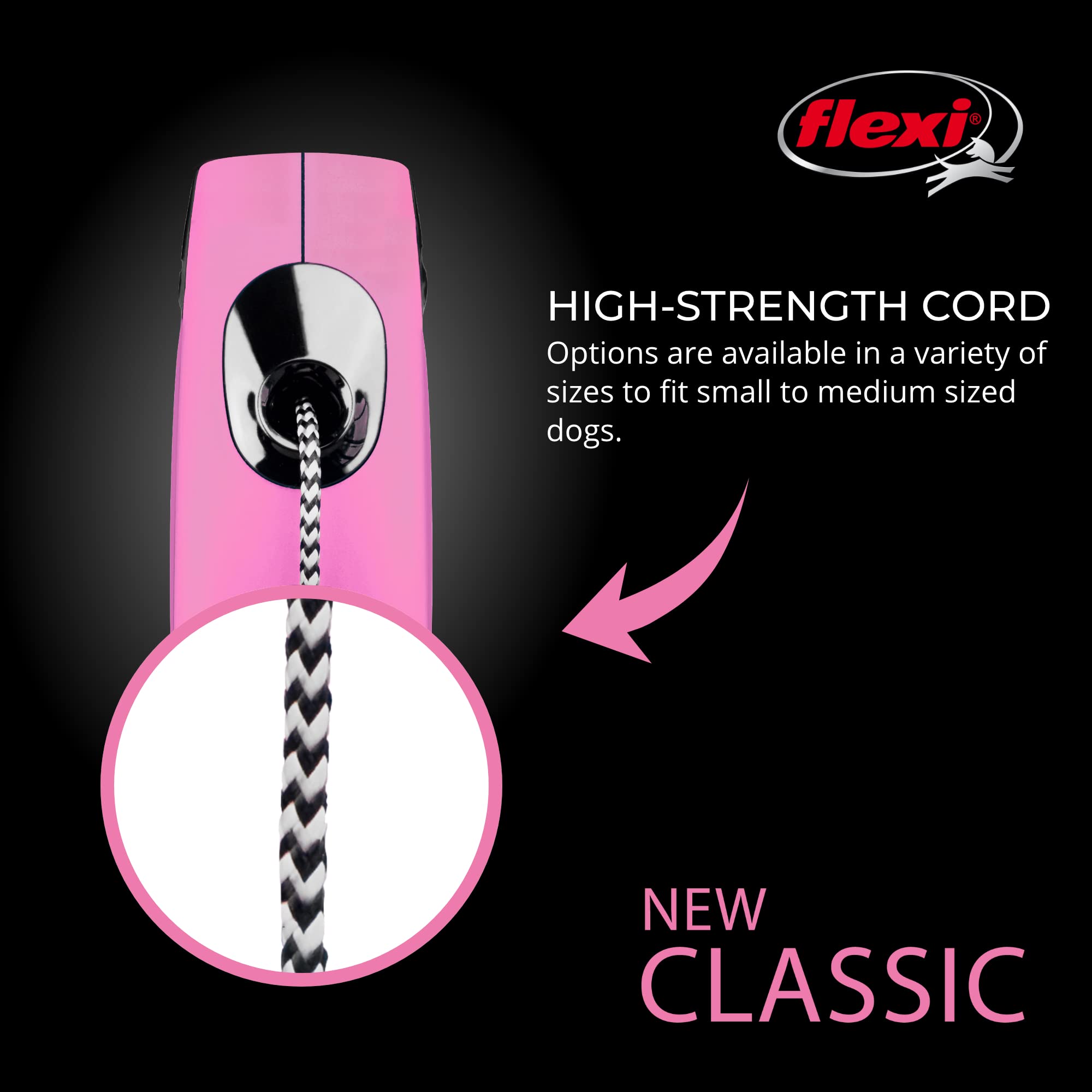 Foto 4 pulgar | Correa Retráctil Para Perros Flexi New Classic Cord Para Perros X-small - Venta Internacional.