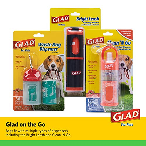 Foto 6 | Bolsas De Basura Para Perros Glad, Respetuosas Con El Medio Ambiente, 8 Rollos, 120 Bolsas En Total - Venta Internacio