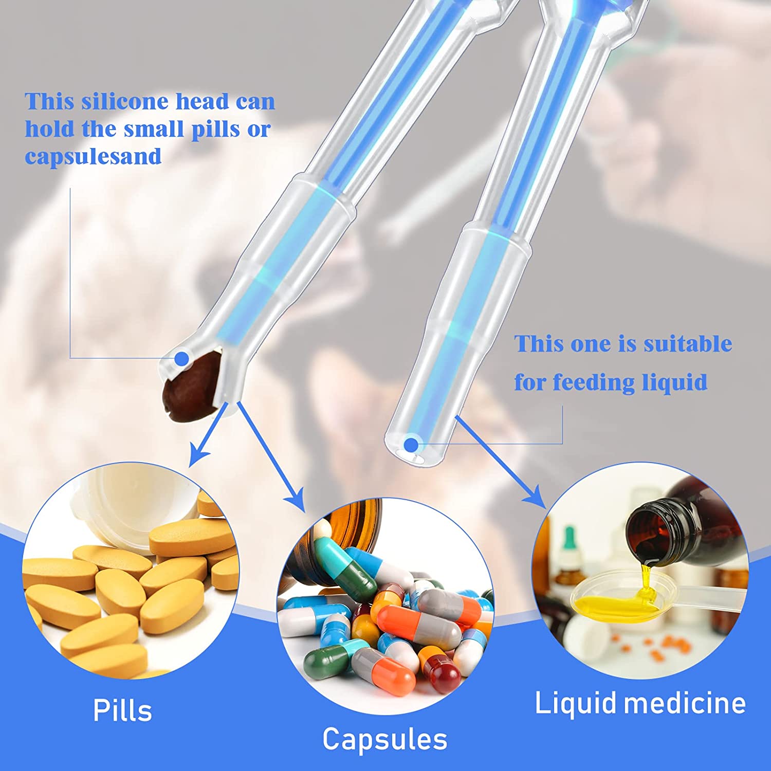 Foto 4 pulgar | Dispensador De Píldoras Para Perros Pet Pill Shooter, Jeringa Para Alimentación De Gatos - Venta Internacional.