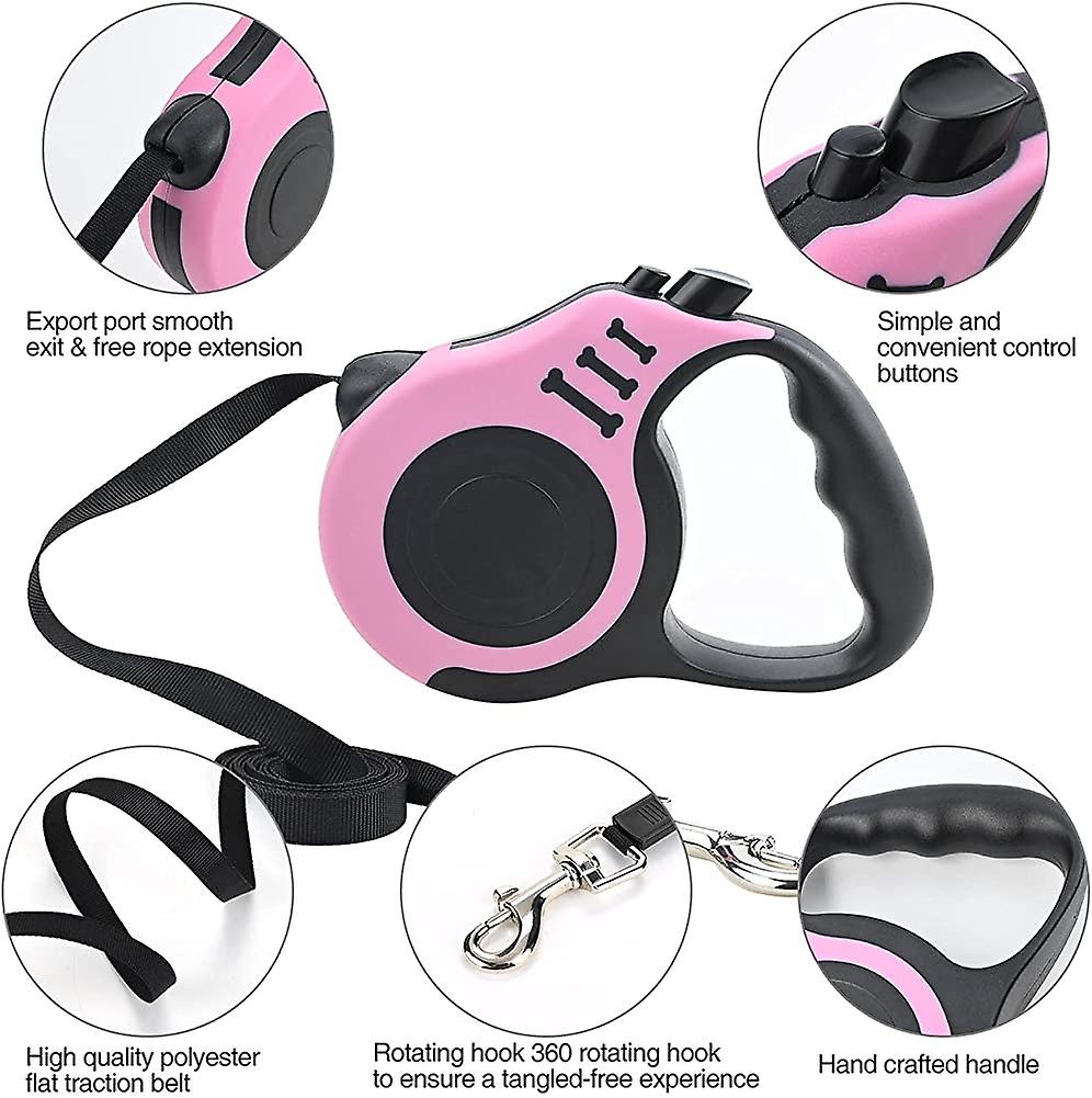 Foto 3 pulgar | Correa Retráctil Para Perros Huoguo, Extensible, 5 M, Para Perros Pequeños/medianos  - Venta Internacional.