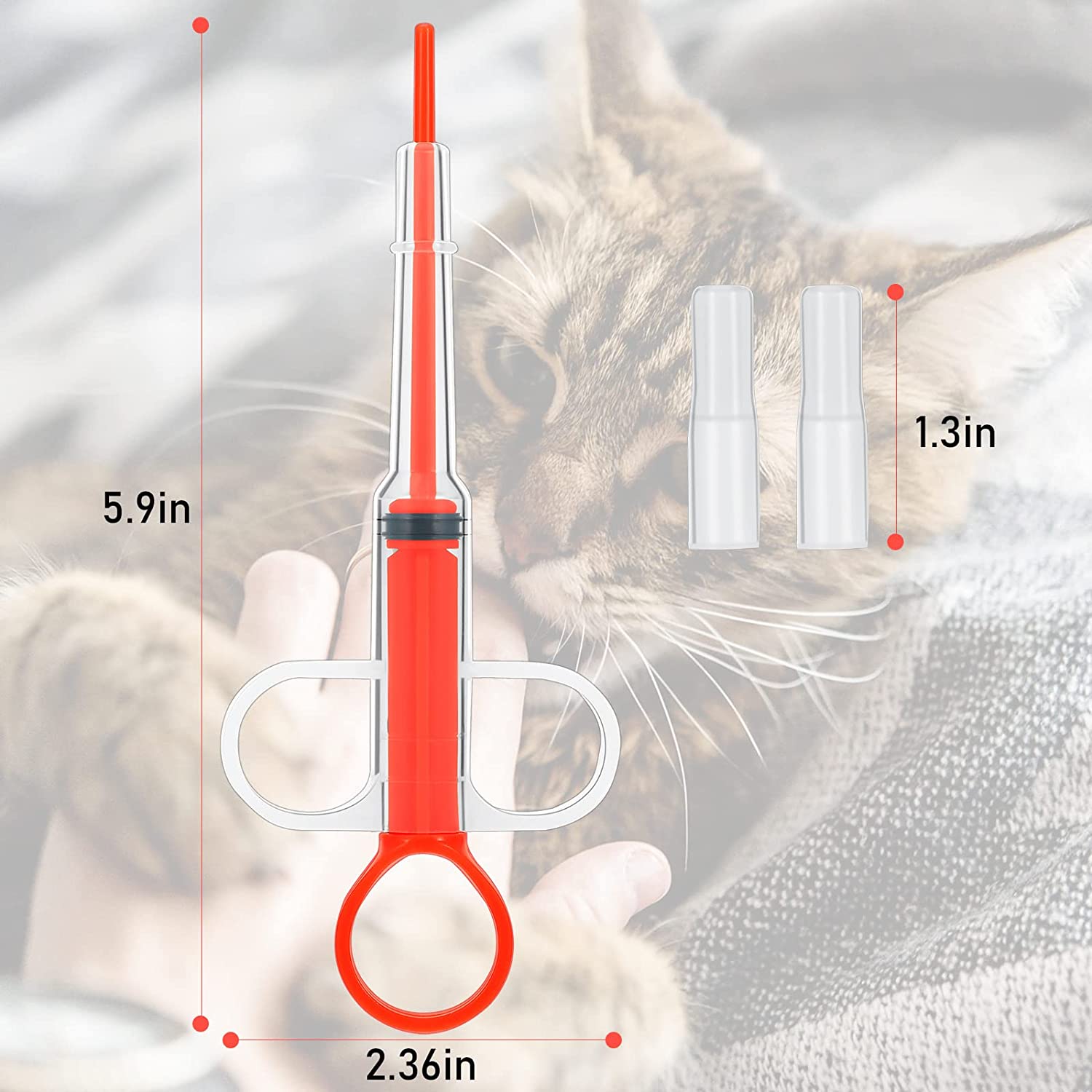 Foto 2 pulgar | Dispensador De Píldoras Para Perros Pet Pill Shooter, Jeringa Para Alimentación De Gatos - Venta Internacional.