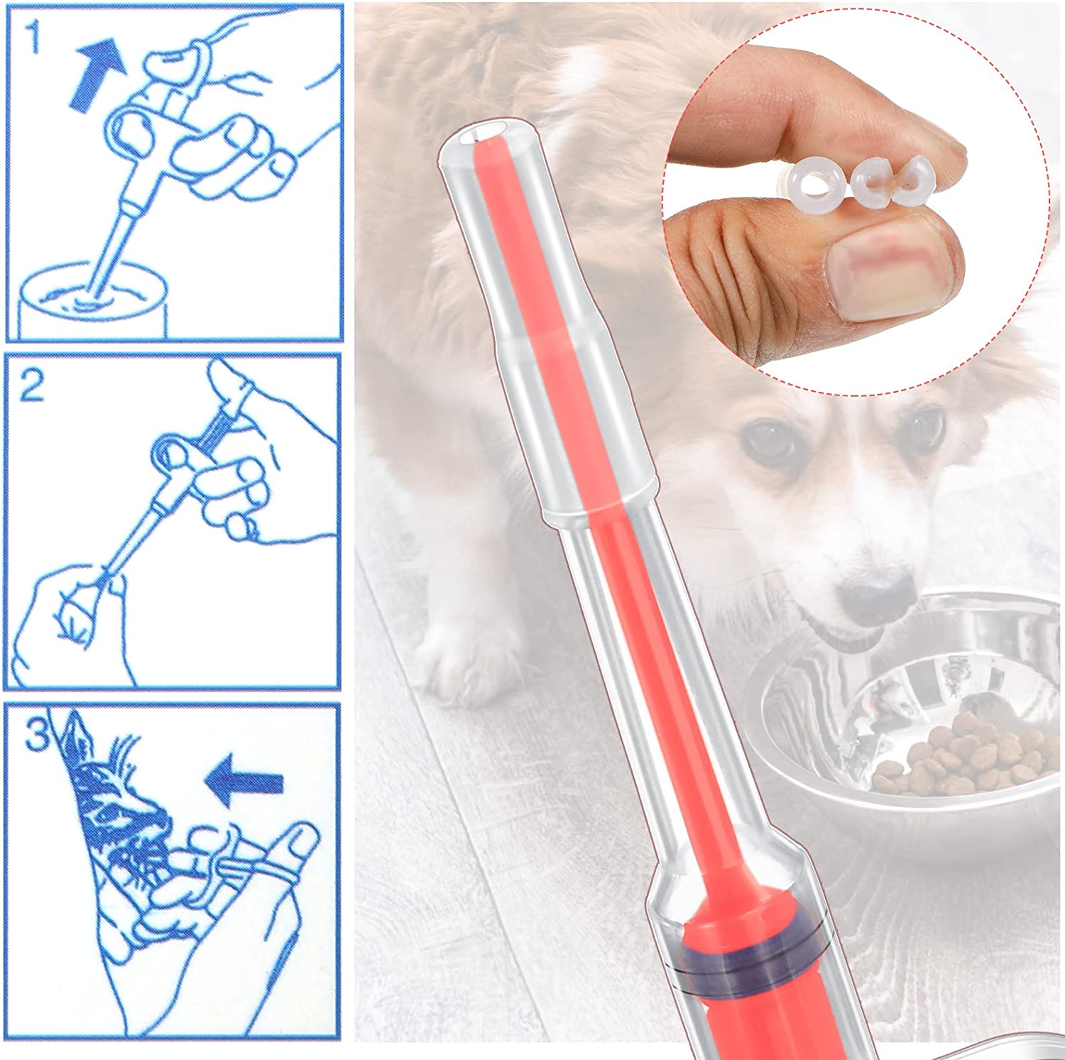 Foto 4 pulgar | Dispensador De Píldoras Para Perros Pet Pill Shooter, Jeringa Para Alimentación De Gatos - Venta Internacional.