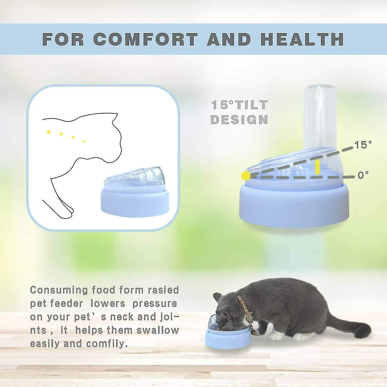 Foto 2 | Dispensadores De Comida Para Gatos, Comederos Automáticos Para Mascotas, 500 Ml - Venta Internacional.