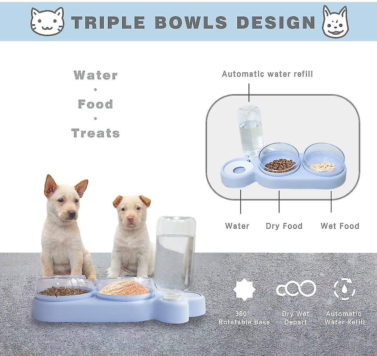 Foto 4 pulgar | Dispensadores De Comida Para Gatos, Comederos Automáticos Para Mascotas, 500 Ml - Venta Internacional.