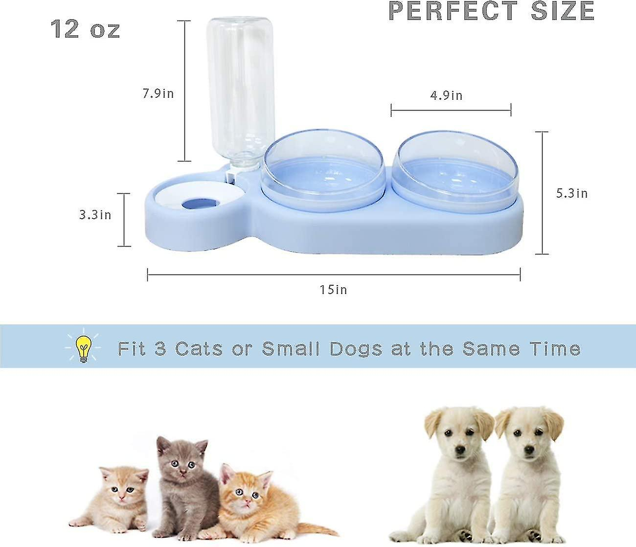 Foto 5 pulgar | Dispensadores De Comida Para Gatos, Comederos Automáticos Para Mascotas, 500 Ml - Venta Internacional.