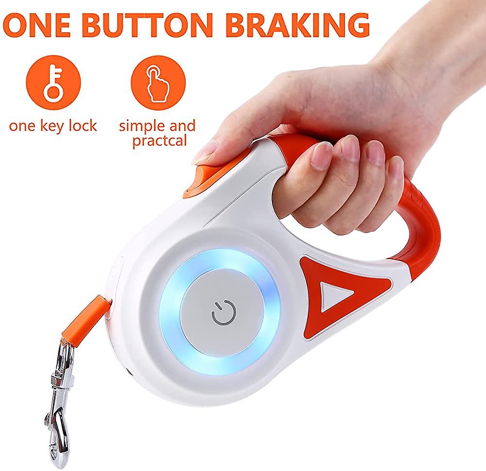 Foto 3 pulgar | Correa Retráctil Para Perros Huoguo De 5 M, Extensible Con Luz Táctil - Venta Internacional.