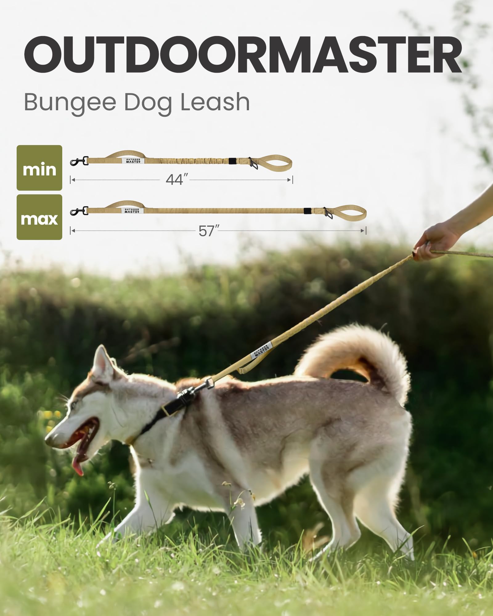 Foto 4 pulgar | Correa Elástica Para Perros Outdoormaster, De Alta Resistencia, Absorción De Impactos - Venta Internacional.