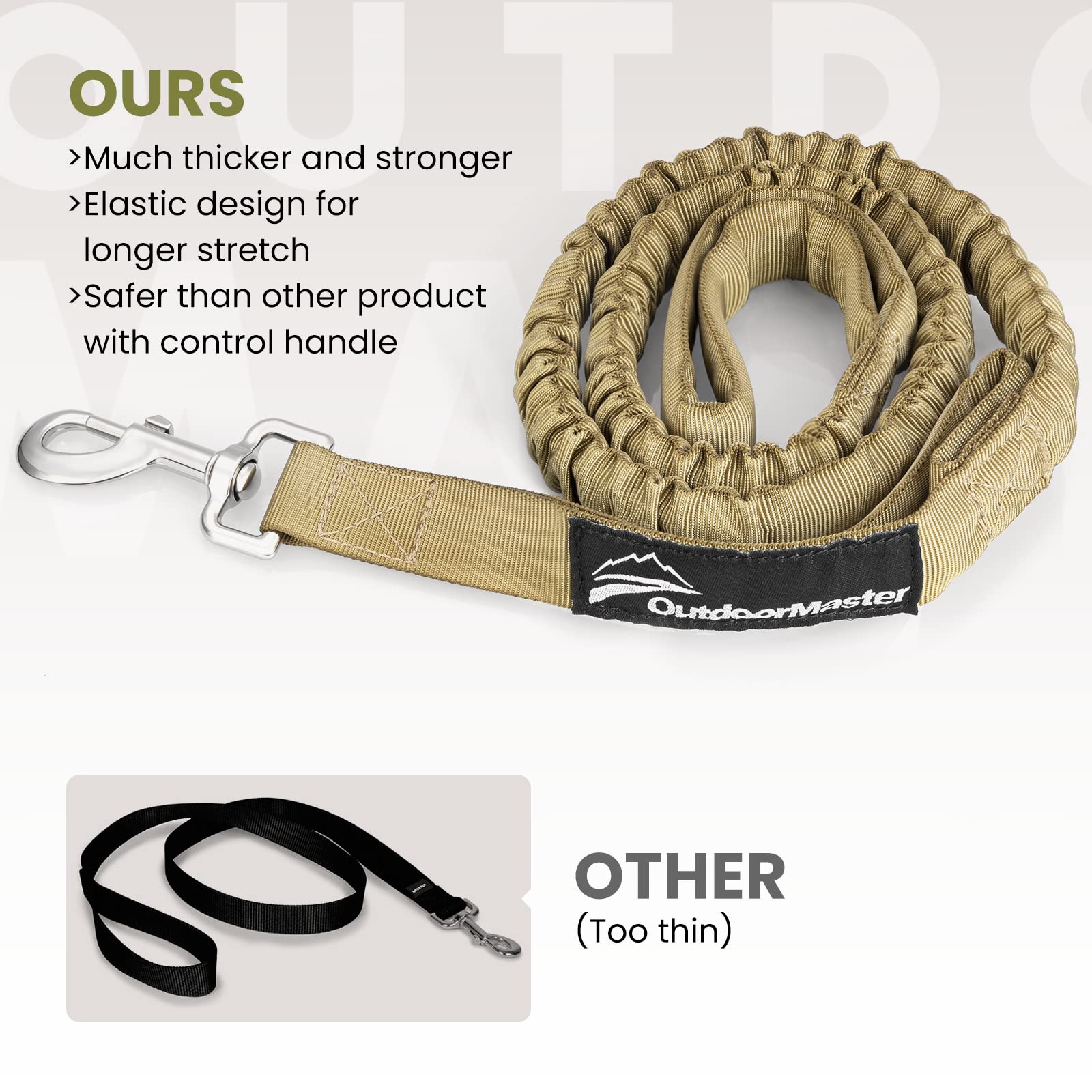 Foto 5 | Correa Elástica Para Perros Outdoormaster, De Alta Resistencia, Absorción De Impactos - Venta Internacional.
