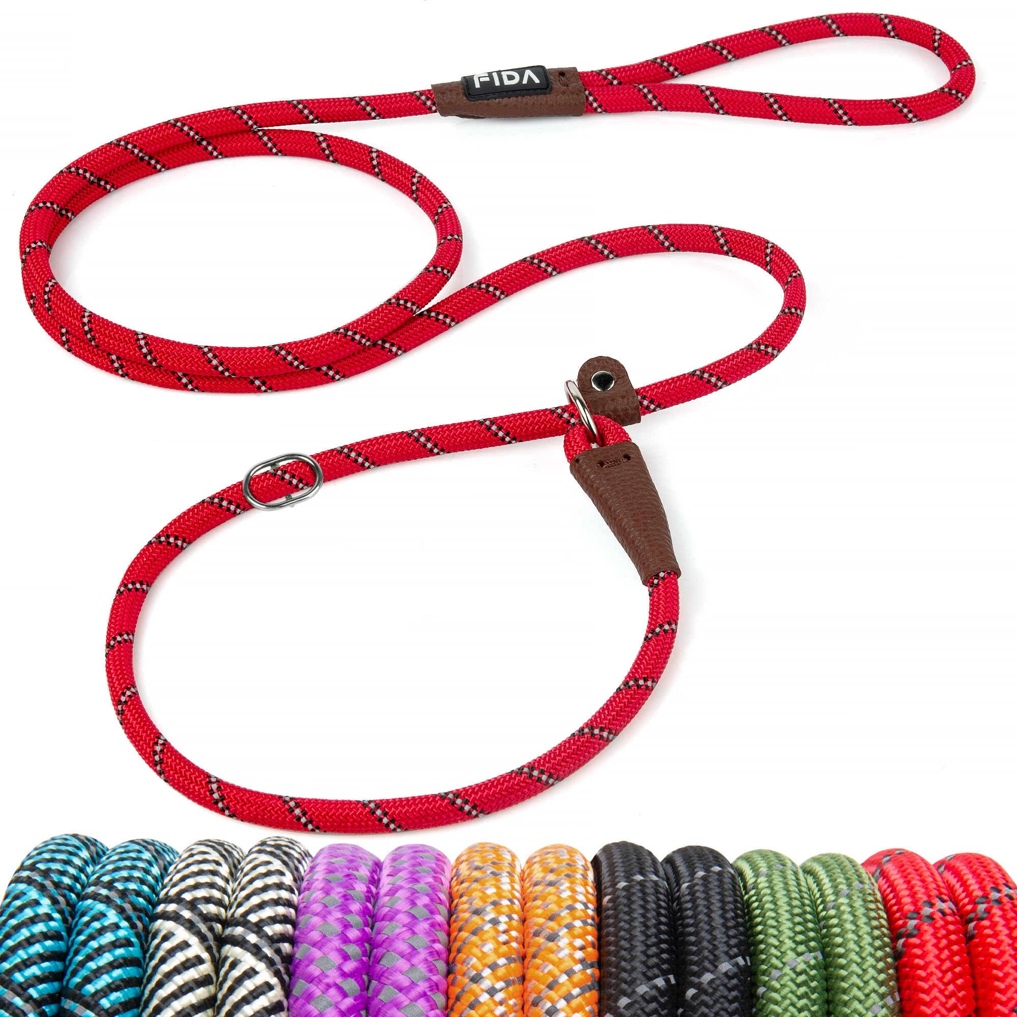 Foto 2 pulgar | Slip Lead Fida Durable, 6 Pies X 3/8 Pulgadas, Para Perros Pequeños, Nailon Rojo - Venta Internacional.