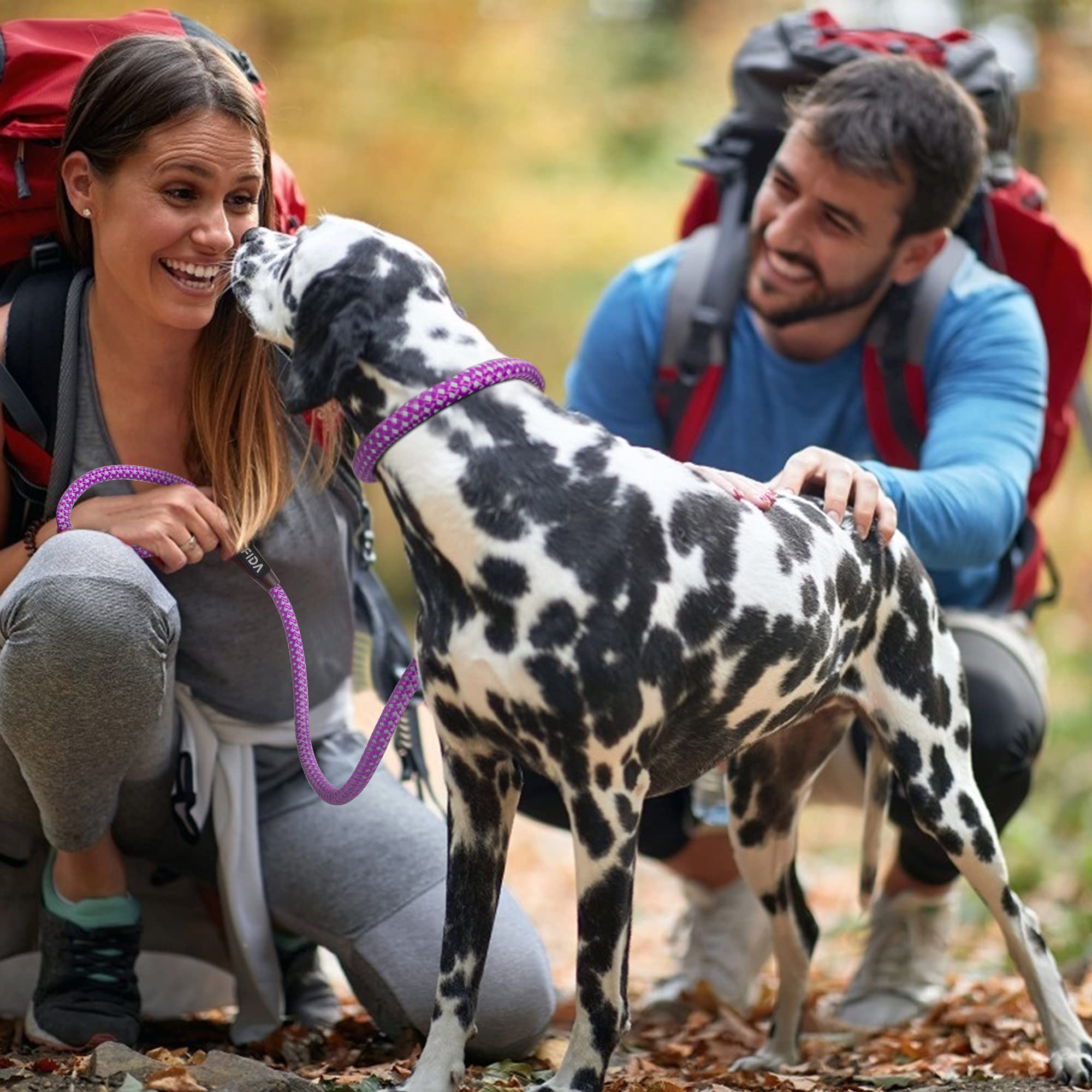 Foto 6 | Slip Lead Fida Durable, 6 Pies X 3/8 Pulgadas, Morado Para Perros Pequeños - Venta Internacional.